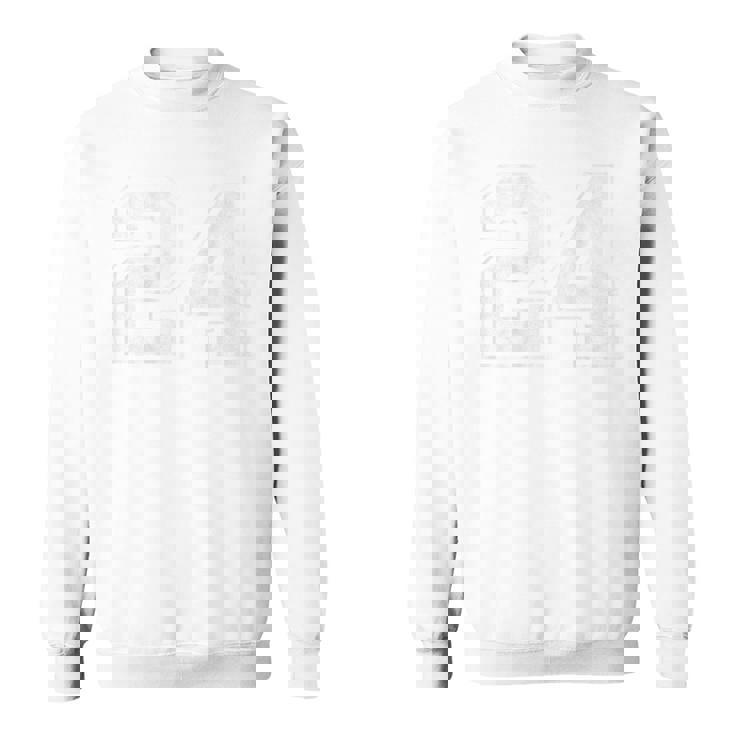 背面に24番。 スウェットシャツ