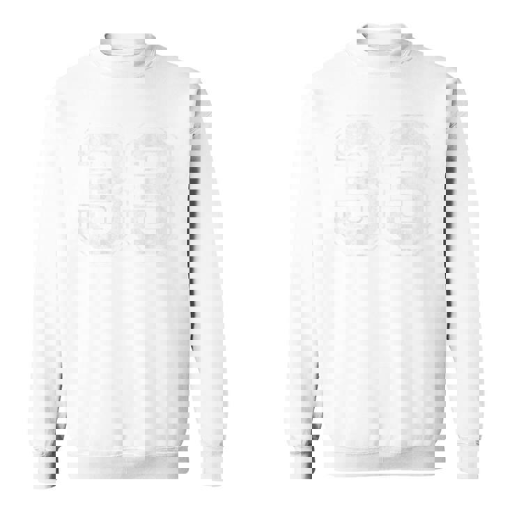 背面に33番。 スウェットシャツ