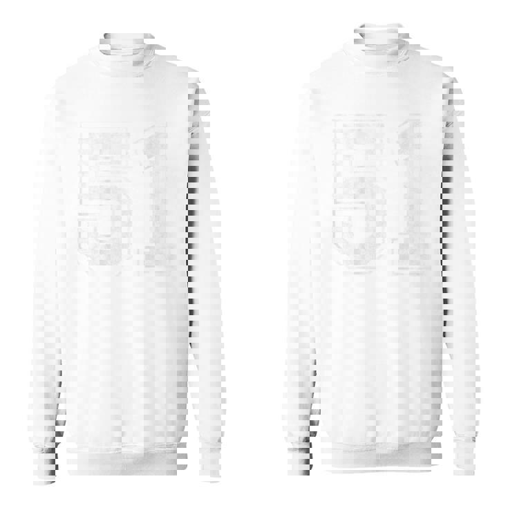 背面に51番。 スウェットシャツ