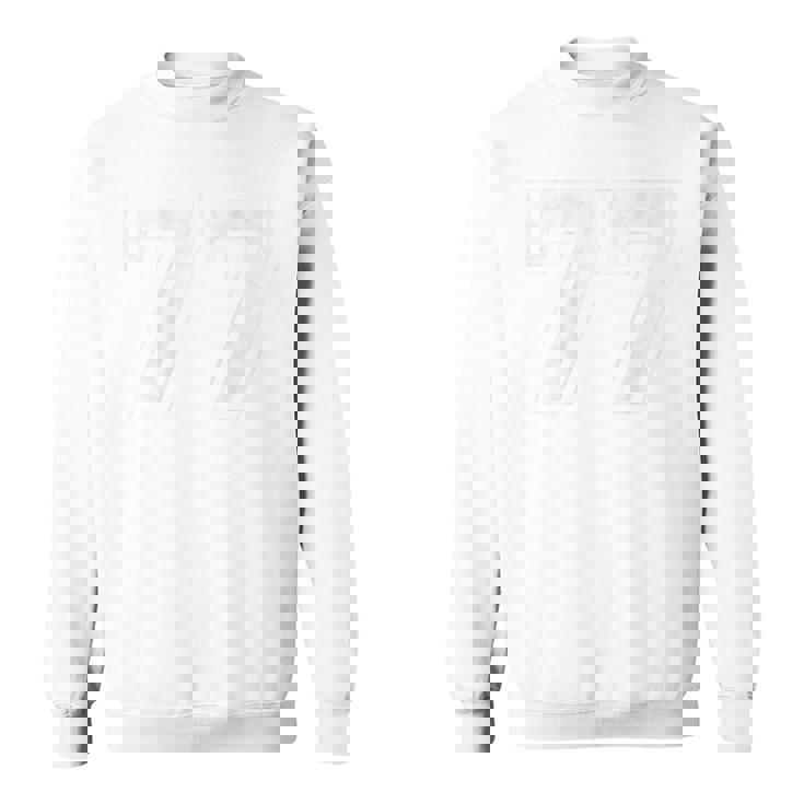 背面に77番。 スウェットシャツ