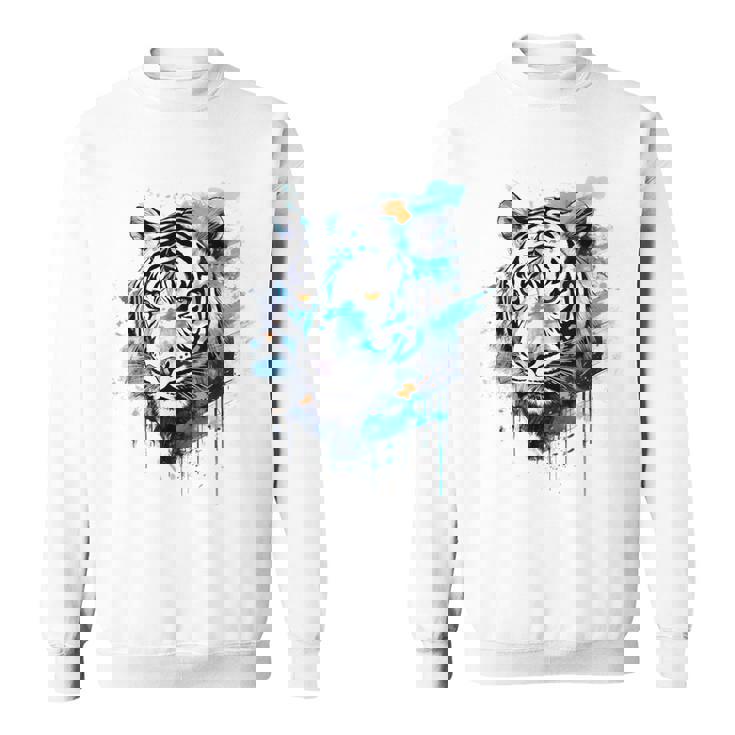虎のアートワーク 動物園の動物 虎 スウェットシャツ