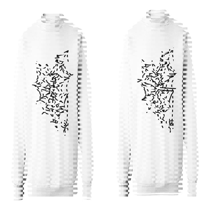 蜘蛛の巣 ハート かわいい ハロウィン ゴス スウェットシャツ