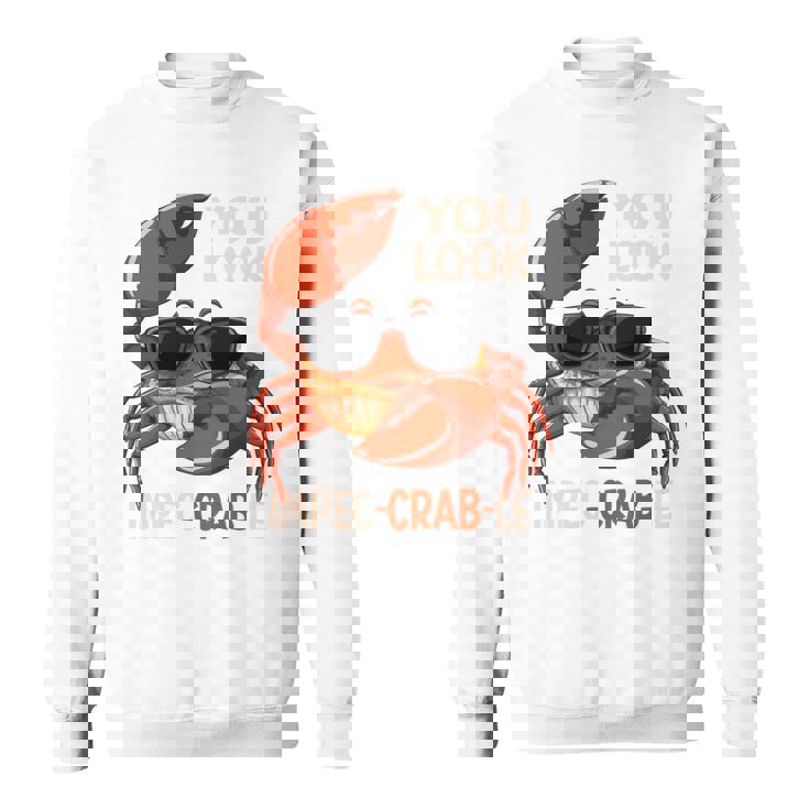 蟹 カニ 魚介類 涼しい かに 食べる 長袖tシャツ スウェットシャツ