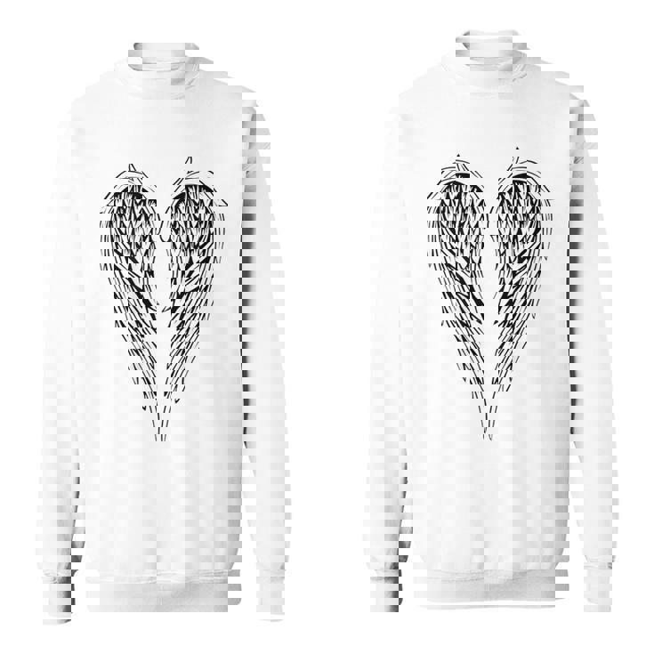 裏側の天使の羽 スウェットシャツ