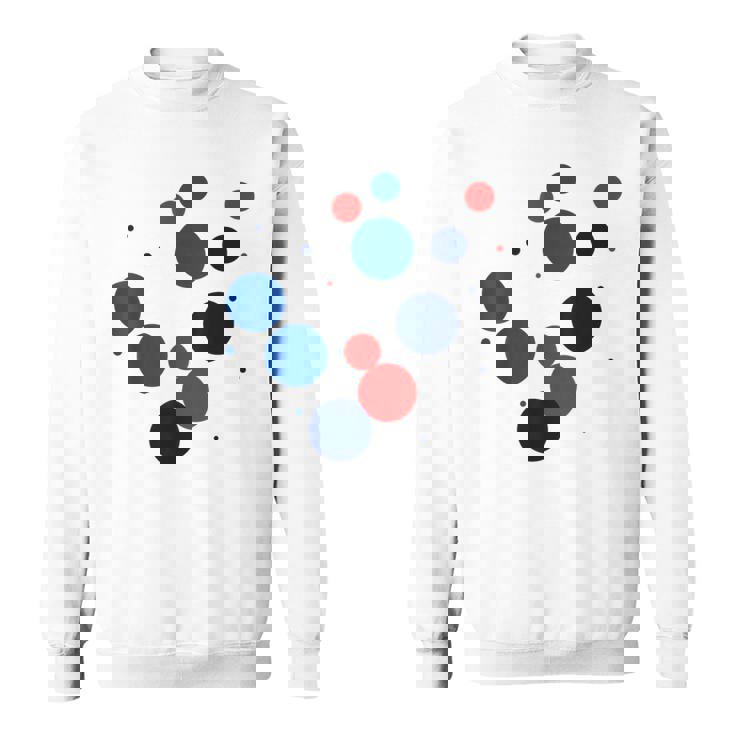 赤 青 ドット イベント 家族 お揃い スウェットシャツ