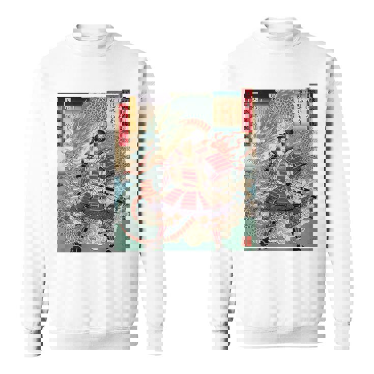 越後の龍 上杉謙信 長尾景虎 毘沙門天 軍神 バックプリント スウェットシャツ