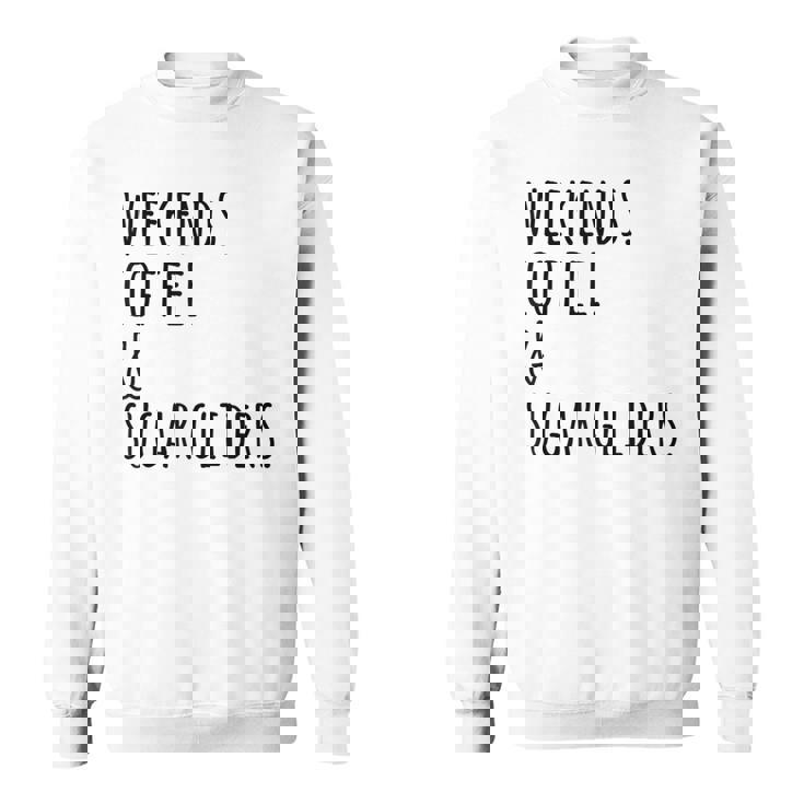 週末コーヒーフクロモモンガペット スウェットシャツ