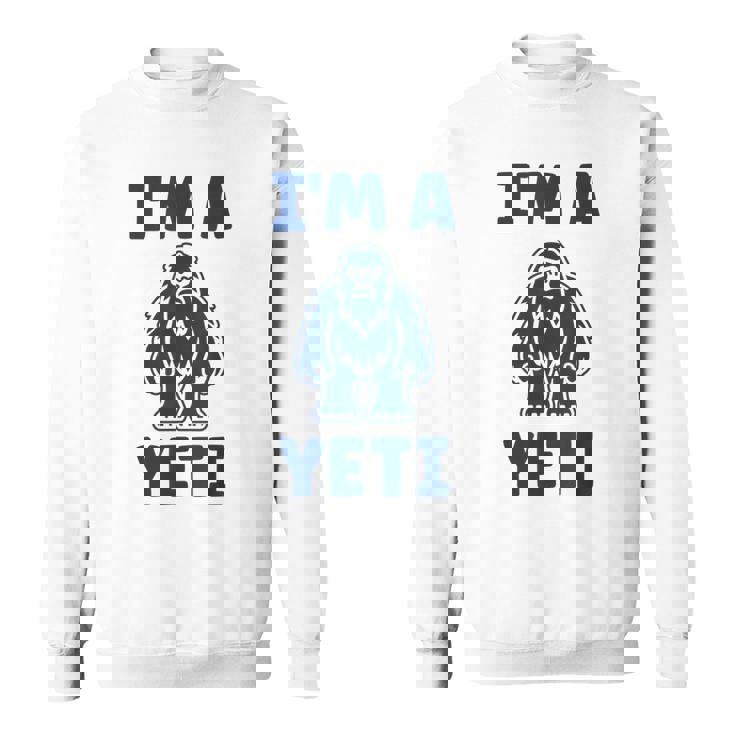 野獣のイエティ 忌まわしい雪だるまのユーモア 私はイエティが大好き I'm A Yeti スウェットシャツ