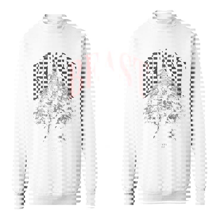 バックプリント 野生の落書きゴリラカラフルな動物猿猿ゴリラ スウェットシャツ