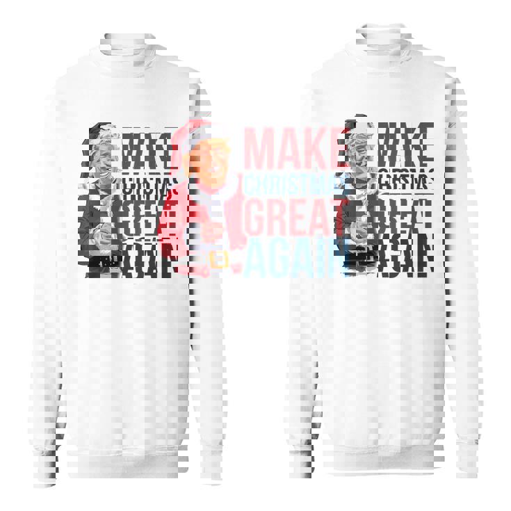 面白いクリスマスグレートアゲイントランプサンタファンusaホリデー 2024 スウェットシャツ