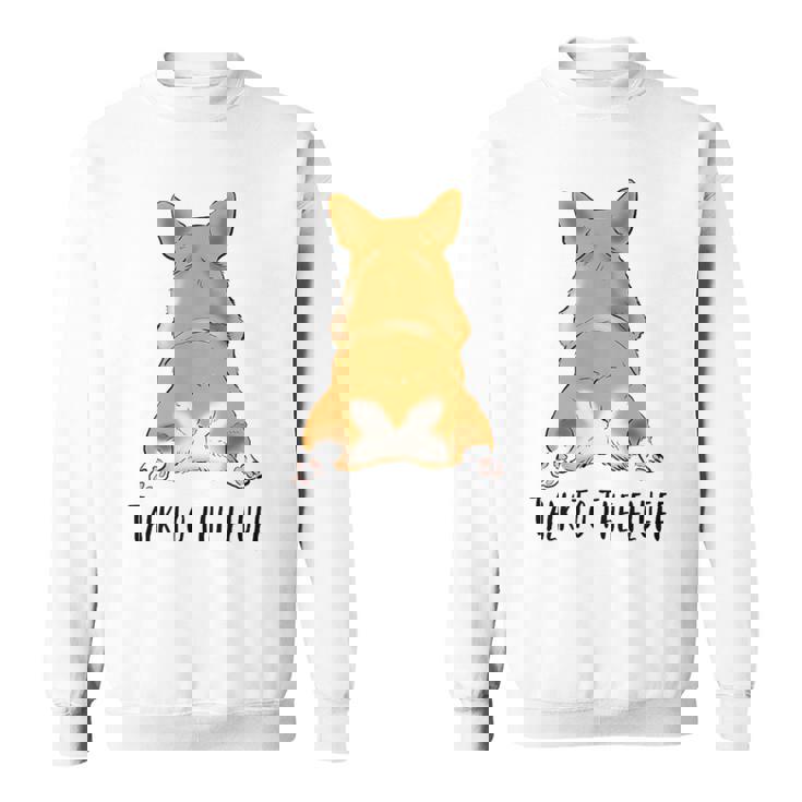 面白いコーギー、コーギーバット、コーギースプルーティング、コーギーママへのギフト。 スウェットシャツ