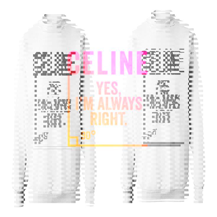 面白いセリーヌ 面白いセリーヌ 名前 誕生日シャツ ギフト スウェットシャツ