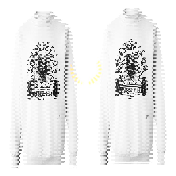 面白いチキンレッグバーベルワークアウトジム。 スウェットシャツ