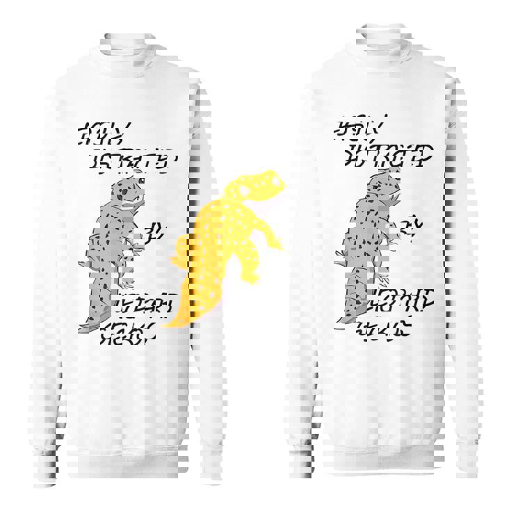 面白いヒョウモントカゲモドキ 発言するトカゲ 爬虫類 スウェットシャツ