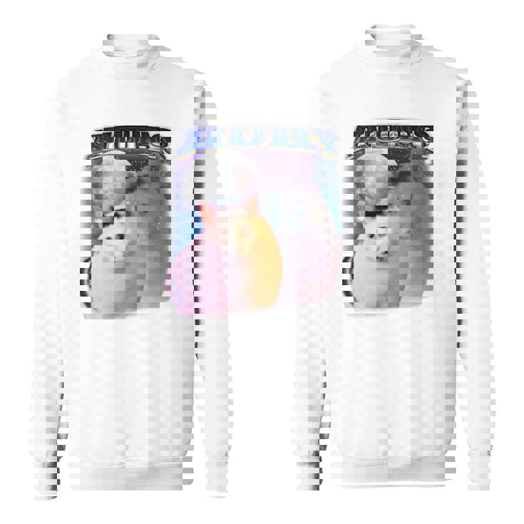 面白いミームハァキャット 長袖tシャツ スウェットシャツ