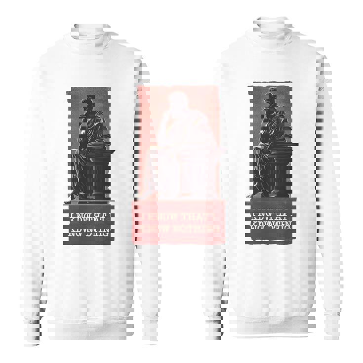 面白い哲学ギフト 哲学者のためのギリシャ語の引用 長袖tシャツ スウェットシャツ