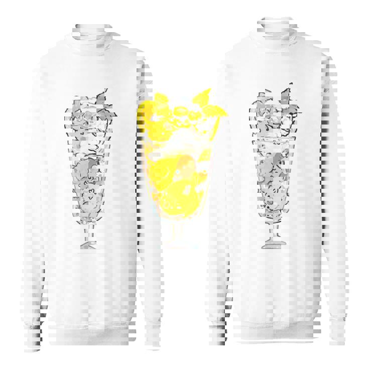 鳥パフェイエロー オカメインコ ラブバード バギー スウェットシャツ