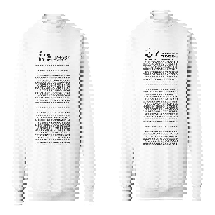 （背中側 バックプリント）314 円周率 パイ《数学》【変なtシャツ屋さん】理数系 数字 メッセージ 面白い スウェットシャツ