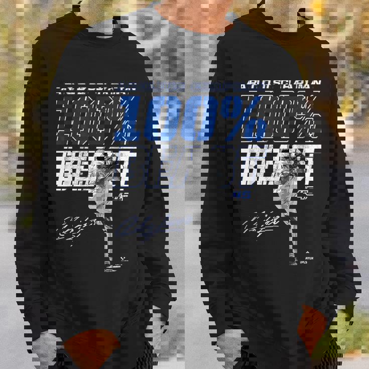 100 Beast Aroldis Chapman Texas Mlbpa スウェットシャツ 彼への贈り物