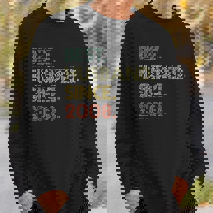 12Th Wedding Anniversary Husbandince 2008 スウェットシャツ 彼への贈り物