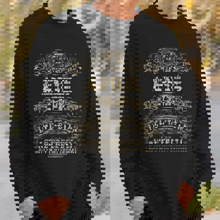 1948年4月 77歳の誕生日プレゼント 男性用 77歳の誕生日プレゼント スウェットシャツ 彼への贈り物