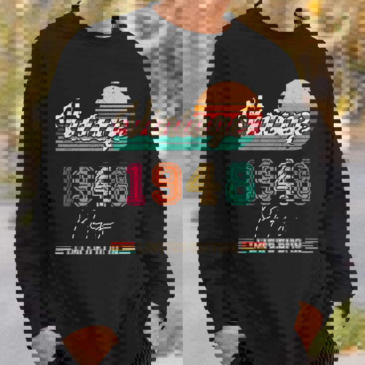 1948年5月生まれ ヴィンテージ ハッピーバースデー 76歳 スウェットシャツ 彼への贈り物