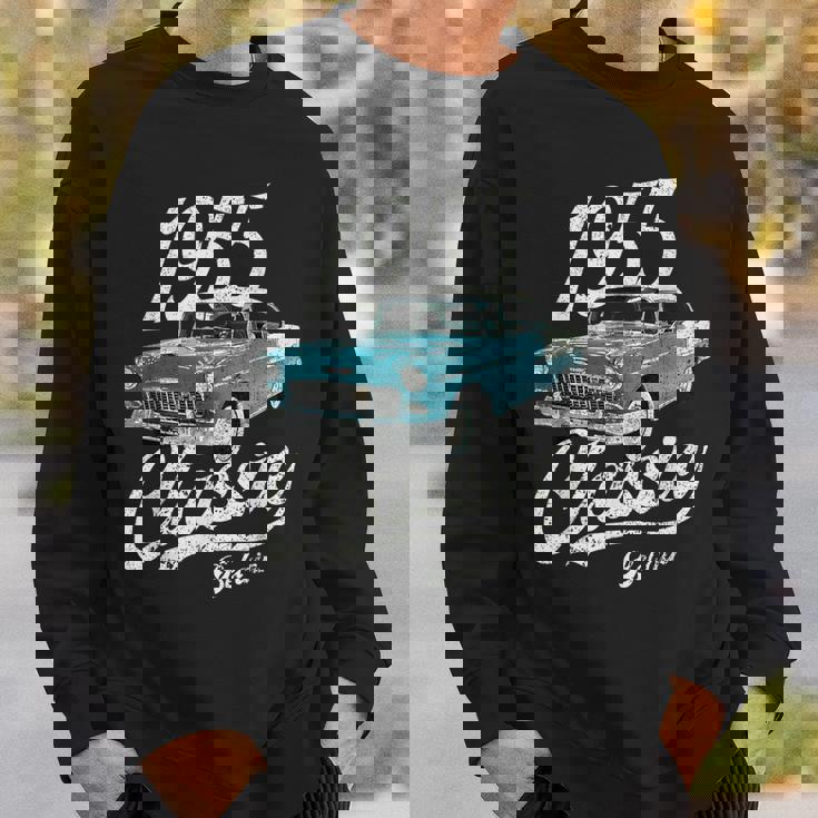 1955 シボレーベルエアブルー スウェットシャツ 彼への贈り物