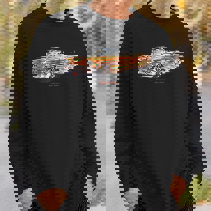 1958 インパラ ファイナルスコア ローライダー Kustom リードそり ホットロッド スウェットシャツ 彼への贈り物