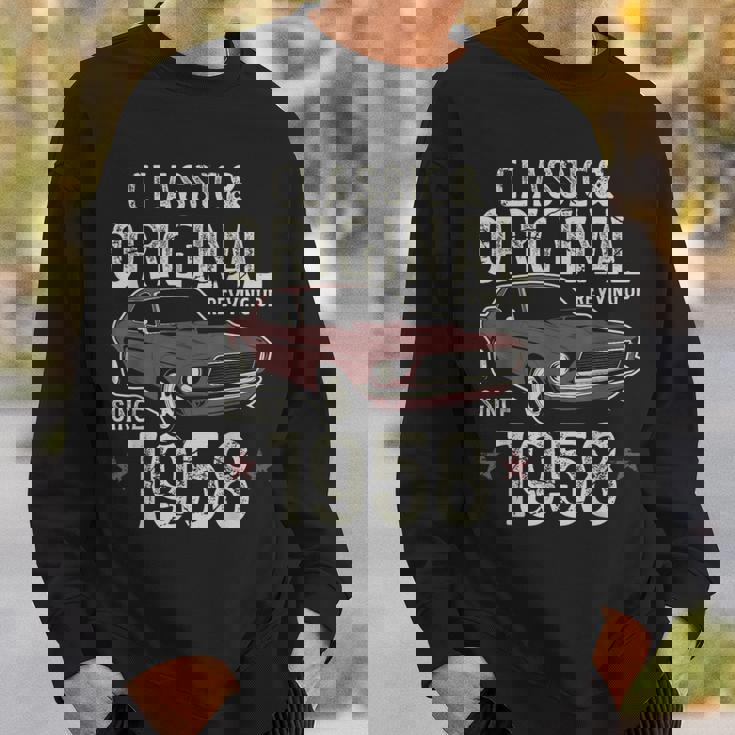 1958年生まれ クラシックカー 67歳の誕生日 スウェットシャツ 彼への贈り物