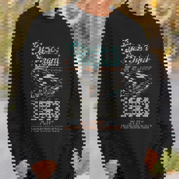 1963年生まれ ヴィンテージカー 62歳の誕生日 スウェットシャツ 彼への贈り物