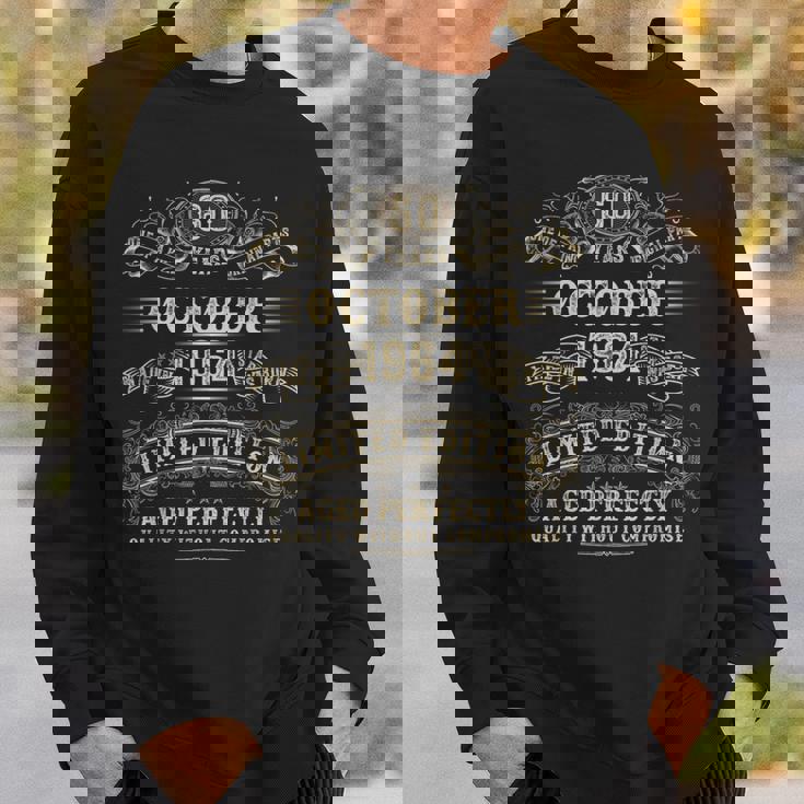 1964年10月 60歳 誕生日プレゼント 男性用 60歳 誕生日 スウェットシャツ 彼への贈り物