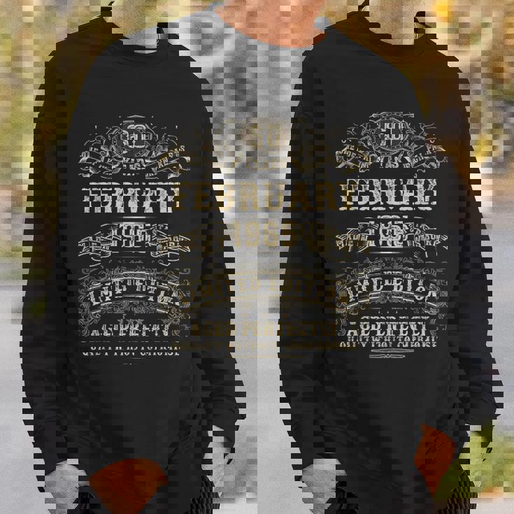 1965年2月 60歳 誕生日プレゼント 男性用 60歳 誕生日 スウェットシャツ 彼への贈り物