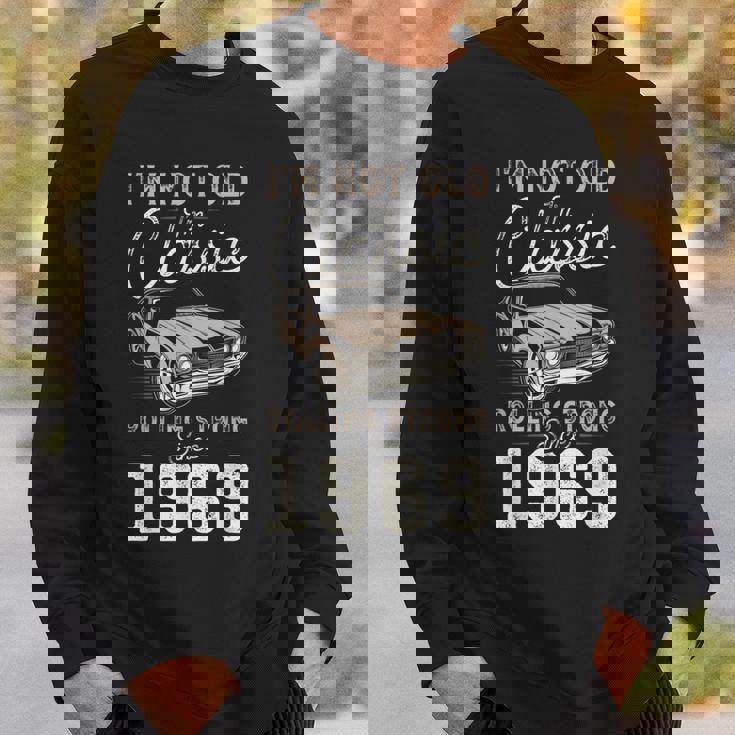 1969年生まれのクラシックカー 56歳の誕生日 スウェットシャツ 彼への贈り物