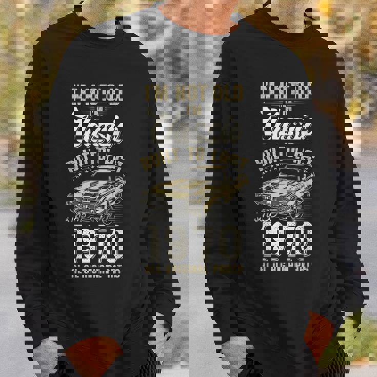 1970年生まれ、55歳の誕生日、クラシックカー スウェットシャツ 彼への贈り物