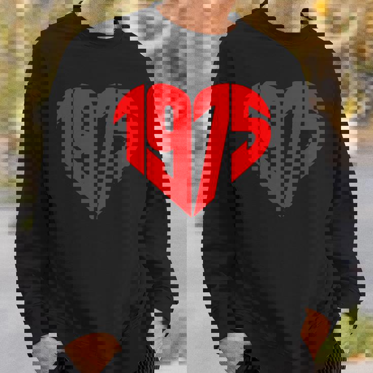 1975 ハート ヴィンテージ 1975年製 ハート型 愛 50歳の誕生日に スウェットシャツ 彼への贈り物