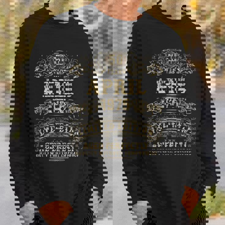 1975年4月 50歳の誕生日プレゼント 男性 50歳 誕生日 スウェットシャツ 彼への贈り物