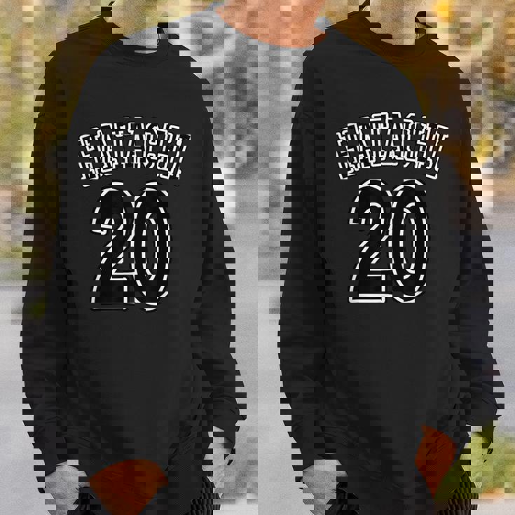 20才（二十歳）はたち（チームユニフォーム風）（お誕生日）祝 20代 面白 スウェットシャツ 彼への贈り物