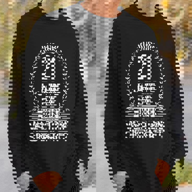 21年 結婚21周年 記念日 ギフト スウェットシャツ 彼への贈り物