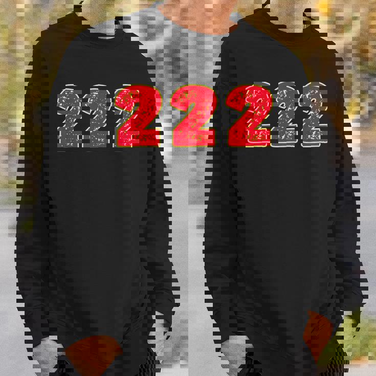 222 エンジェルナンバー Right Place Right Time スウェットシャツ 彼への贈り物