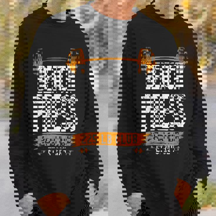 225ポンド ベンチプレス クラブ ベンチプレス ジム ワークアウト スウェットシャツ 彼への贈り物