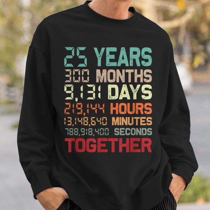 25 Años Juntos Pareja 25 Aniversario De Boda Camisa de entrenamiento Regalos para él