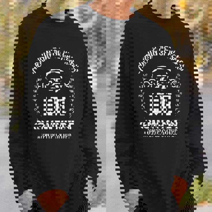 25周年記念の至福のひとときを大切に スウェットシャツ 彼への贈り物