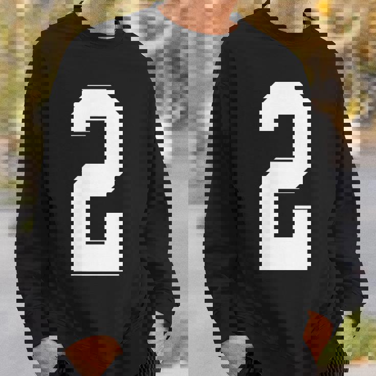 2番の大学スポーツスタイル。ホワイト。 スウェットシャツ 彼への贈り物