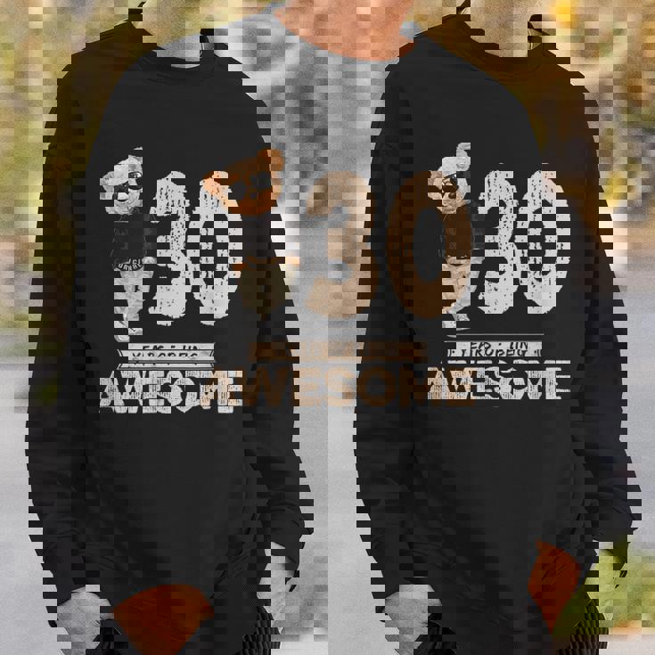 30歳の誕生日 メンズ レディース オリジナル 素晴らしいテディベア スウェットシャツ 彼への贈り物