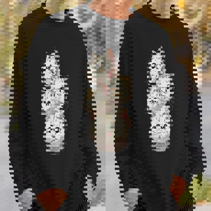 4 匹のかわいい猫 猫愛好家に最適 スウェットシャツ 彼への贈り物