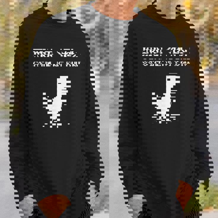 404 エラーコスチューム Not Found シャツ 面白い ハロウィン インターネット スウェットシャツ 彼への贈り物