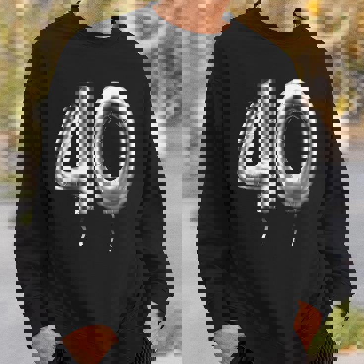 40歳の誕生日バルーン装飾バルーン40年目 スウェットシャツ 彼への贈り物