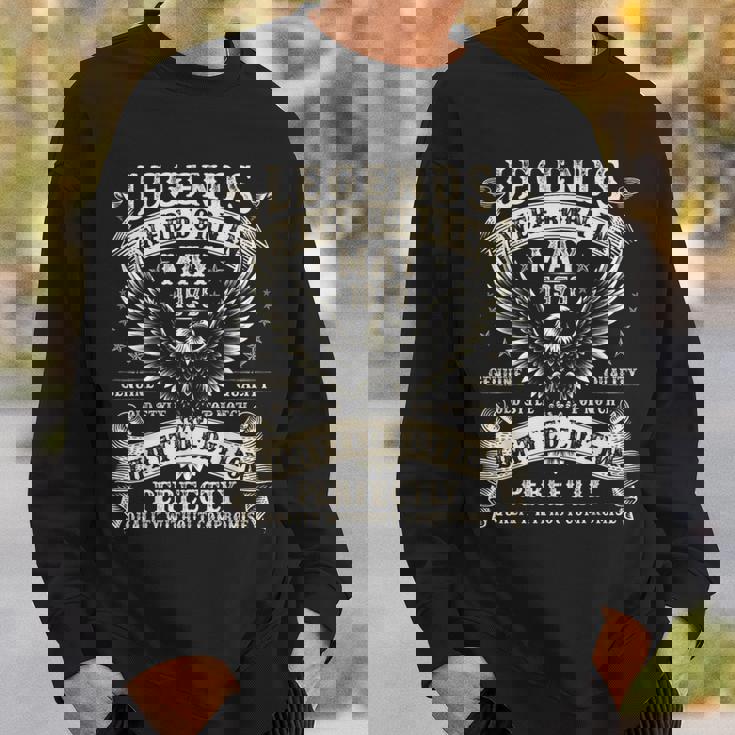 49歳の誕生日プレゼント 男性用 49歳の誕生日 1976年5月 スウェットシャツ 彼への贈り物