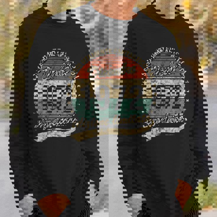 50 Years Absolutely Fantastic Birthday 1972年12月 スウェットシャツ 彼への贈り物