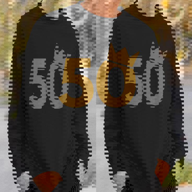 50 王冠 50歳の誕生日に スウェットシャツ 彼への贈り物